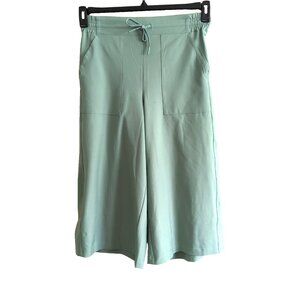 Jockey Pants Womens M Cropped Wide-Leg Coastal Beachy Drawstring Preppy -lpb24